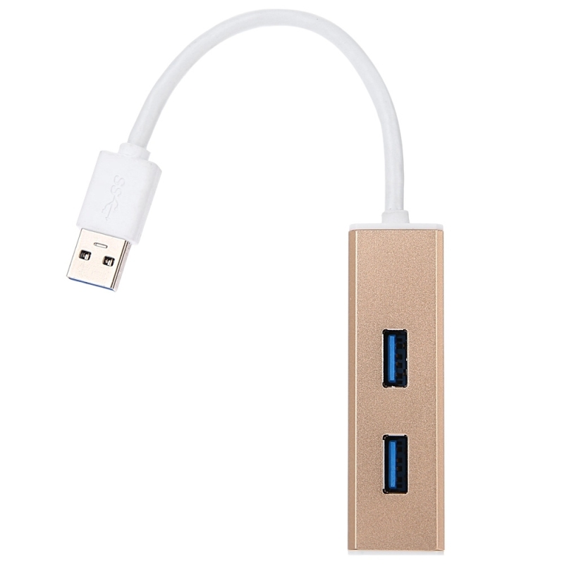 MiniCar JY - SHF04 USB 3.0 to 2 USB 3.0 Ports Portable Simple
Design Hub(Color:Gold)(Intl) - intl