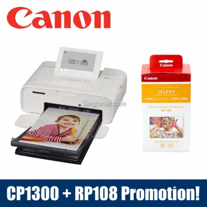 [NEW!!! SINGAPORE WARRANTY] Canon SELPHY CP1300 Mobile Wi-Fi Printer Black Pink White + RP108 12.12 Promotion! Singapore
