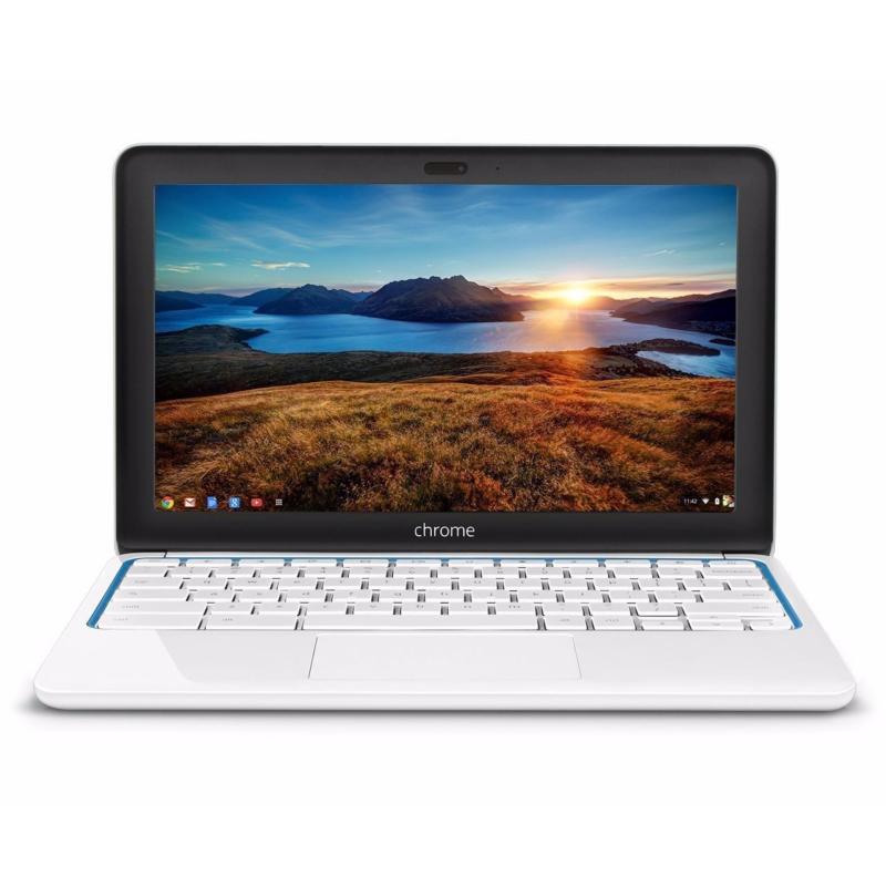 (Refurbished) HP Google Chromebook 11/ 11.6-inch Laptop, Samsung Dual-Core Processor 1.7GHz, 2GB RAM, 16GB SSD, 802.11b/g/n WiFi, Bluetooth, HDMI, White/Blue
