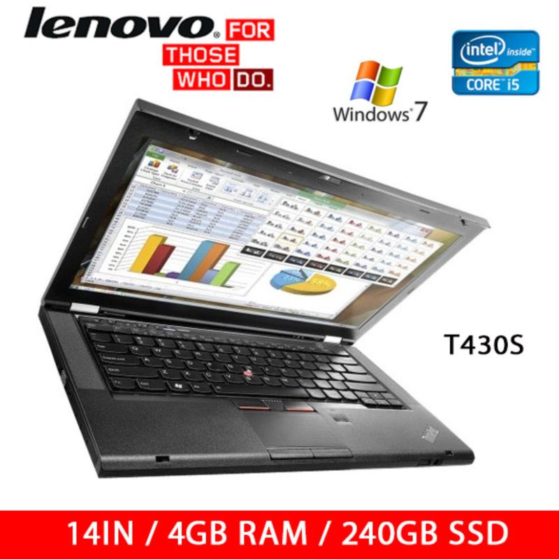 Refurbished Lenovo T430S Laptop / I5 / 14 Inch / 4GB RAM / 240GB
SSD / Win 7 / One Month Warranty