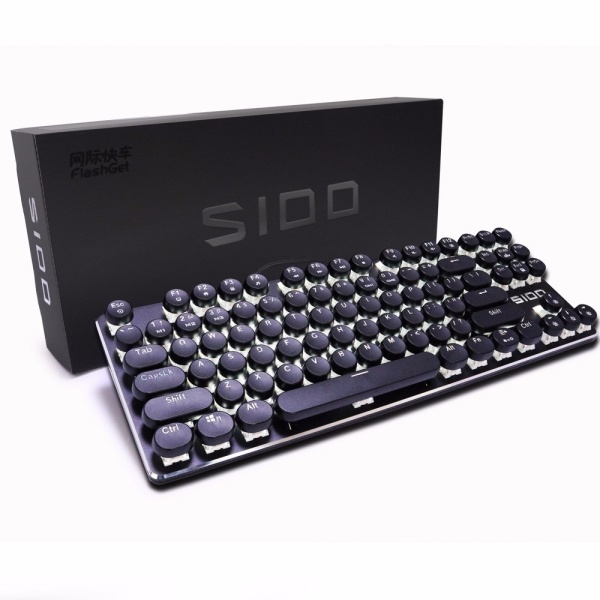 S100 Gaming Mechanical Keyboard 87/104 Anti-ghosting Blue Red Black
Brown Switch Backlit LED wired Steampunk Retro Round keycap - intl Singapore