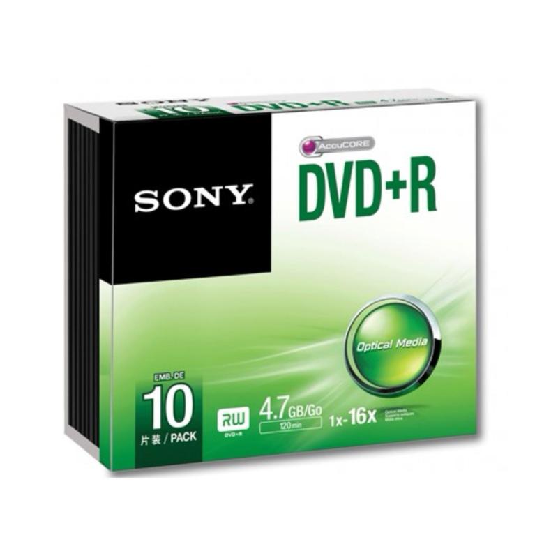 Sony DVD+R 10 pieces with slim case