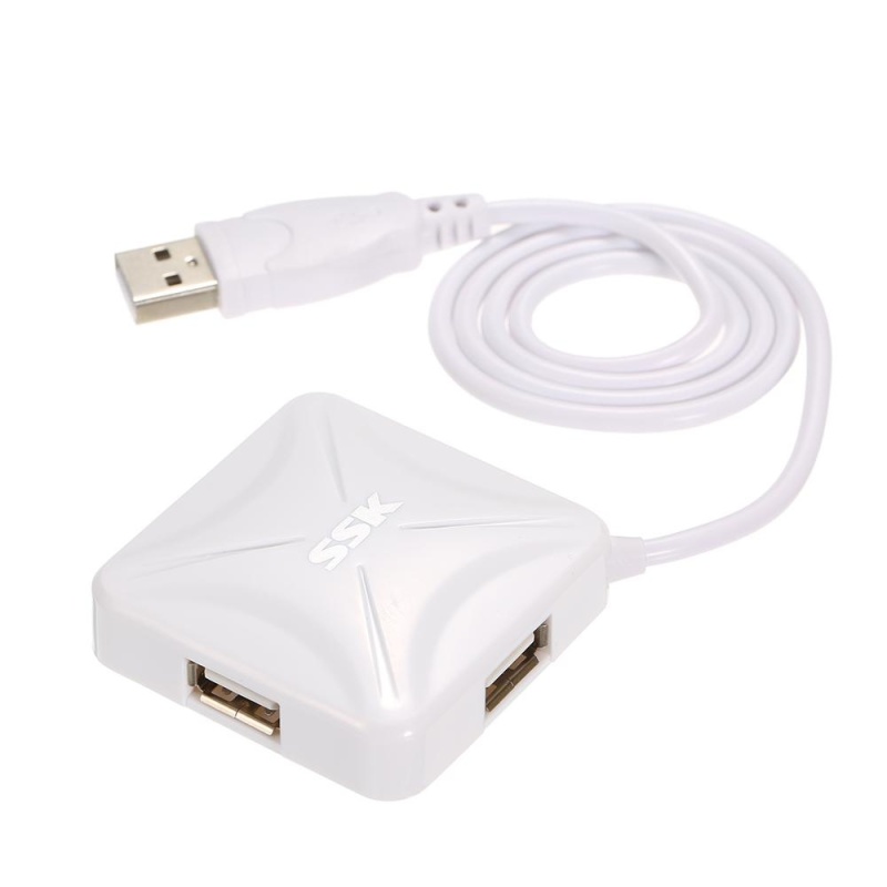 SSK SHU027 USB2.0 Superspeed Hub Adapter Converter with 4 Extend USB Ports for Laptop Desktop Notebook Computer - intl