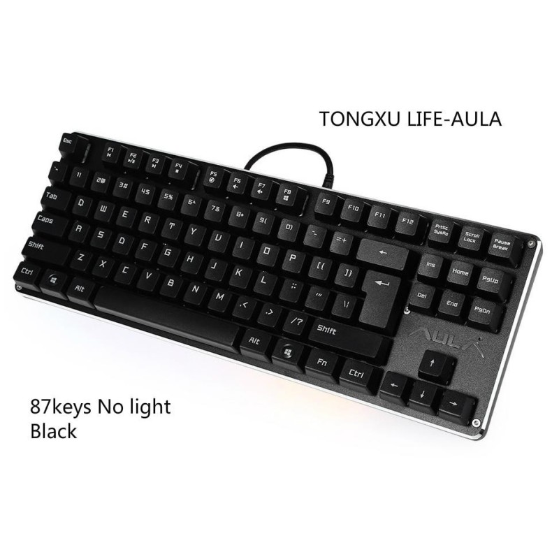 TONGXU LIFE-AULA 87/104 Keys F2012 Wired No Light/Mixed Lihgt/RGB LED Backlit Usb Mechanical Keyboard Gamer Multimedia Ergonomic illuminated Gaming Keyboard - intl Singapore