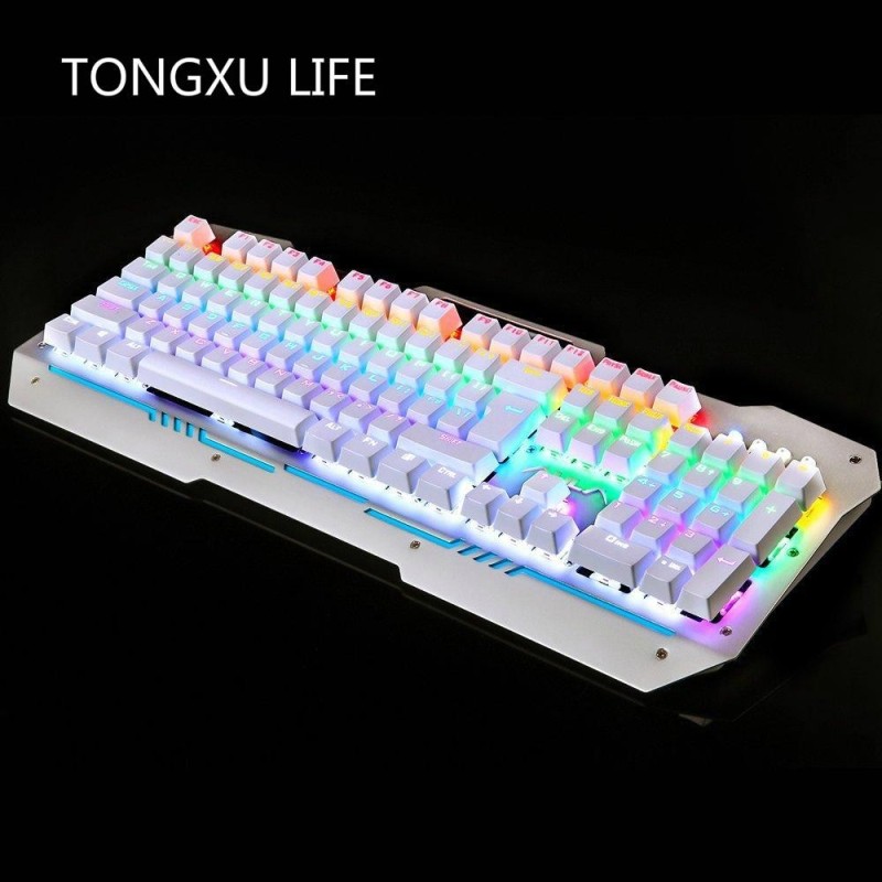 TX-AULA Reaper Mechanical Gaming Keyboard with mixed light version Rainbow LED backlight,104 Keys Anti-ghosting - intl Singapore
