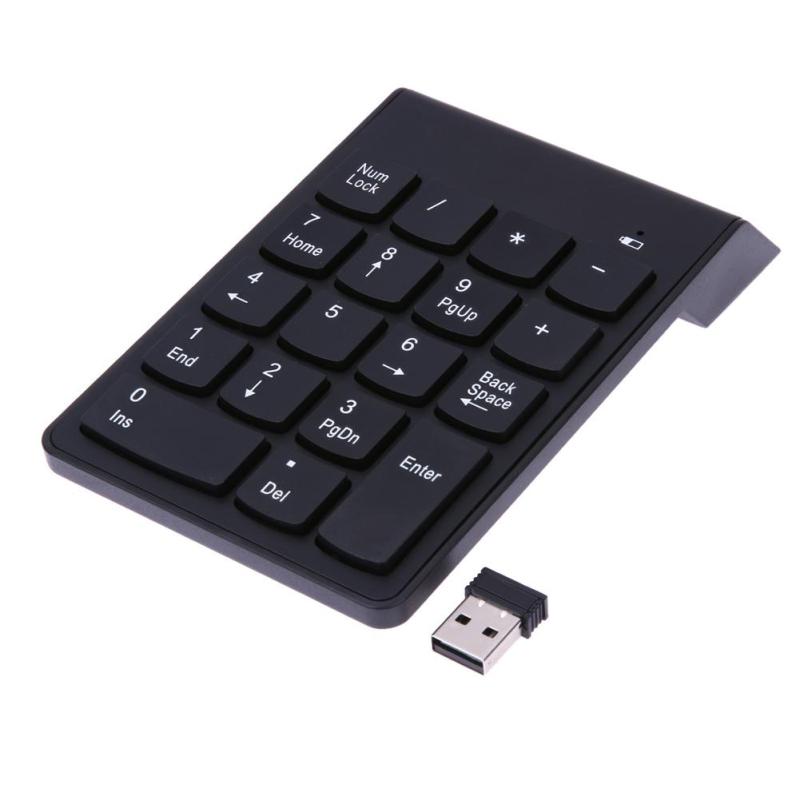 Wireless 2.4G Mini 18-keys Num Pad Numeric Number Keyboard for Laptop - intl