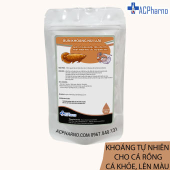 Khoáng núi lửa 100gr Khoáng chất cho cá rồng (Arowana) La hán - Phát triển màu sắc - Cá sung khỏe - Tăng độ bóng vảy - Bùn khoáng núi lửa Nhật