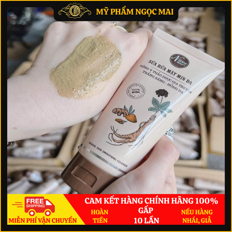Sữa rửa mặt sáng da đông y thảo dược gia truyền nicos 80ml trắng sáng hồng da