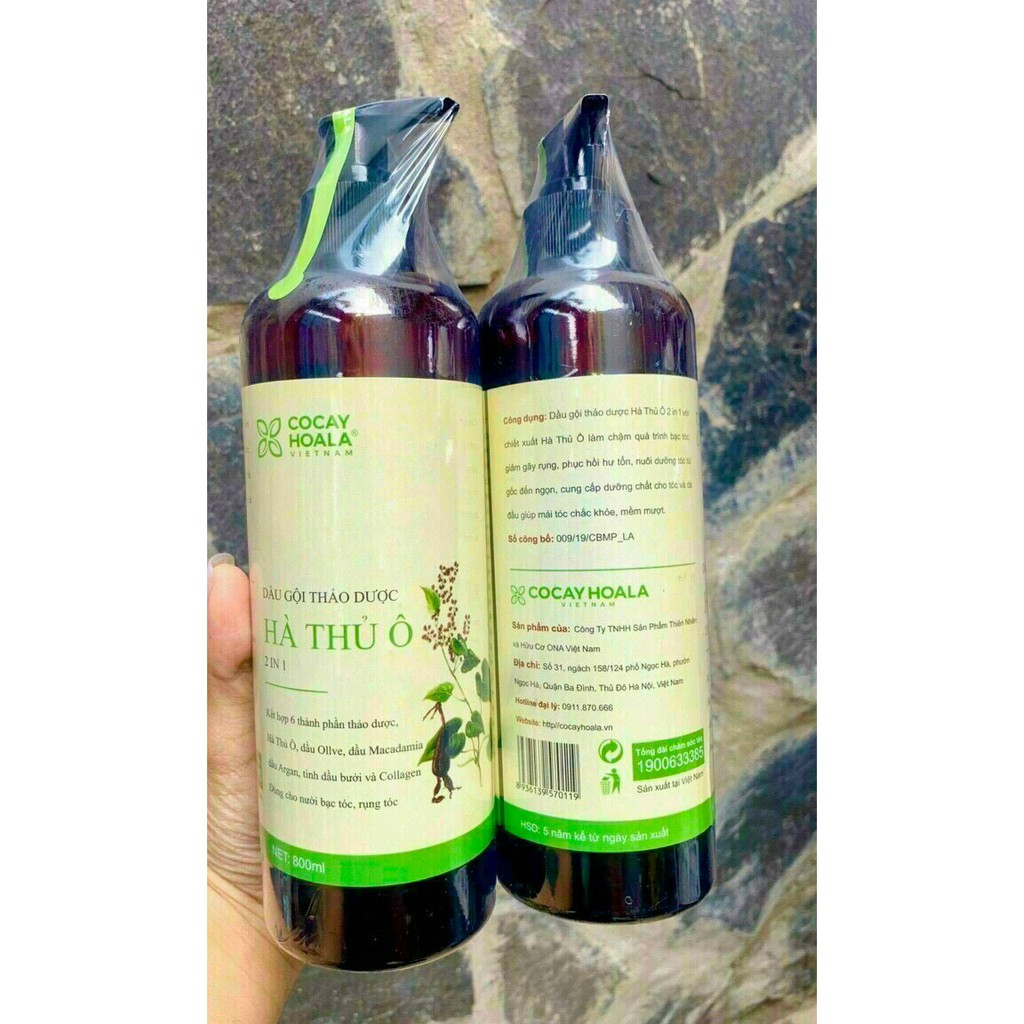 Dầu gội thảo dược hà thủ ô 800ml