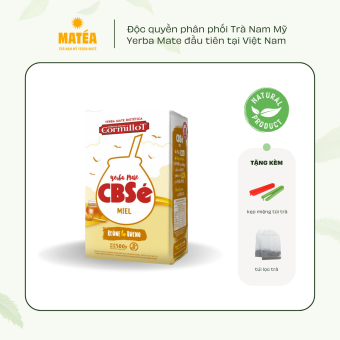 Trà Yerba Mate Vị MẬT ONG 500gr - CBSe Miel - Trà Nam Mỹ - Tặng kẹp trà + túi lọc
