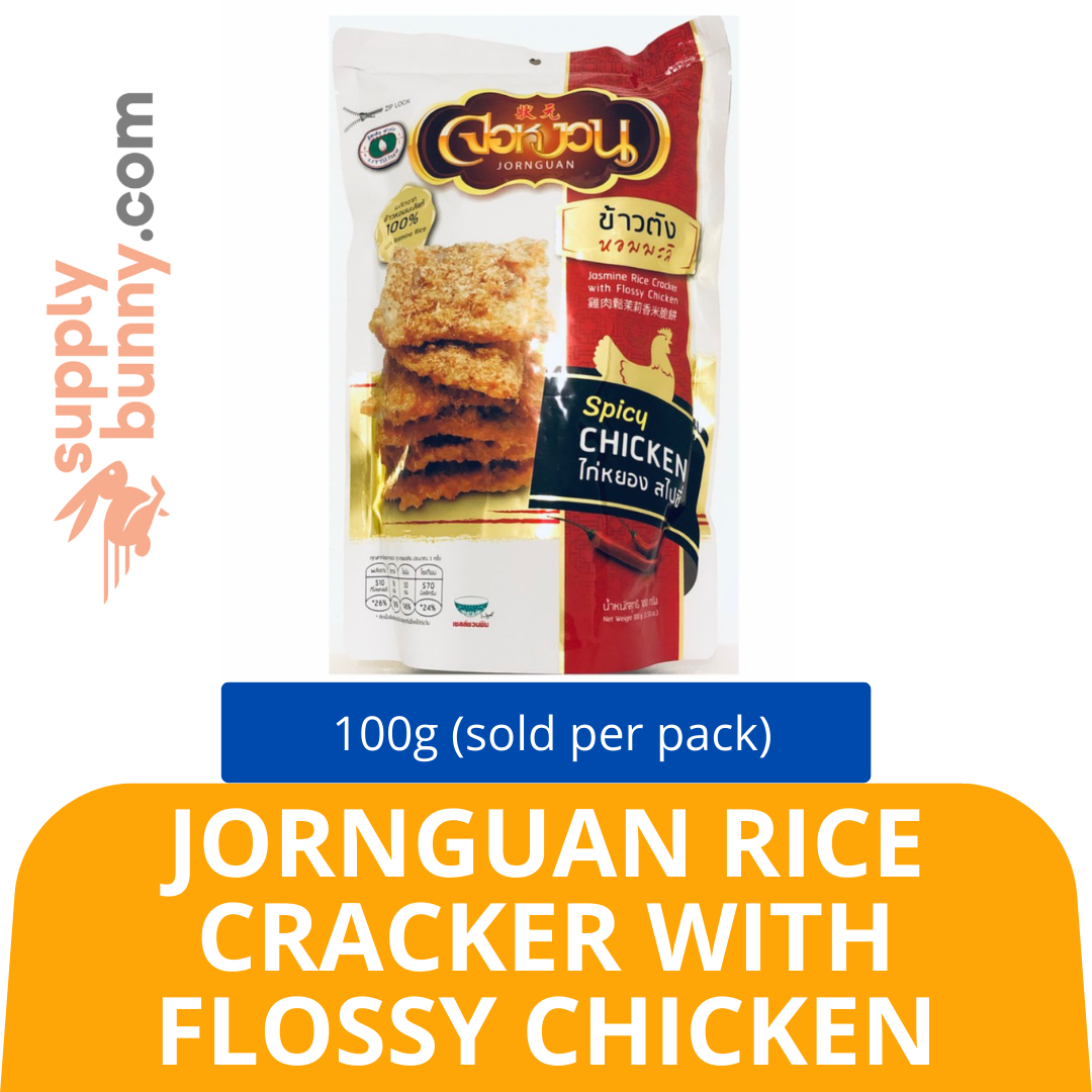 Jornguan Rice Cracker With Flossy Chicken Spicy 100g (sold per pack) Mix SKU: 8853930001102