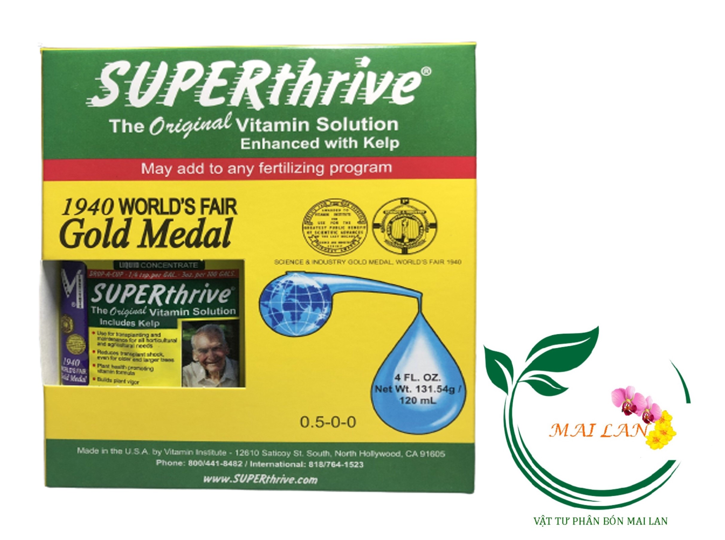 Phân bón bổ sung hoocmon, kích rễ, chồi super thrive - #564a# 120ml