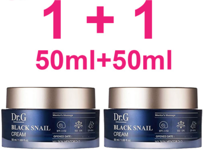 Kem dưỡng ốc sên đen dr.g black snail cream / dr.g 블랙 스네일 크림 50ml 1+1