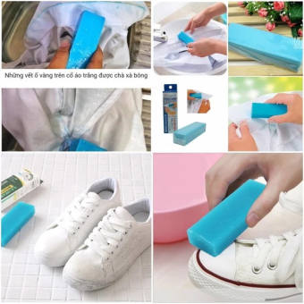 Thành giặt xà phòng cổ áo, tay áo, quần áo, giầy, balo, túi Kokubo Nhật Bản 100gr hiệu quả các vết bùn, dầu, cafe