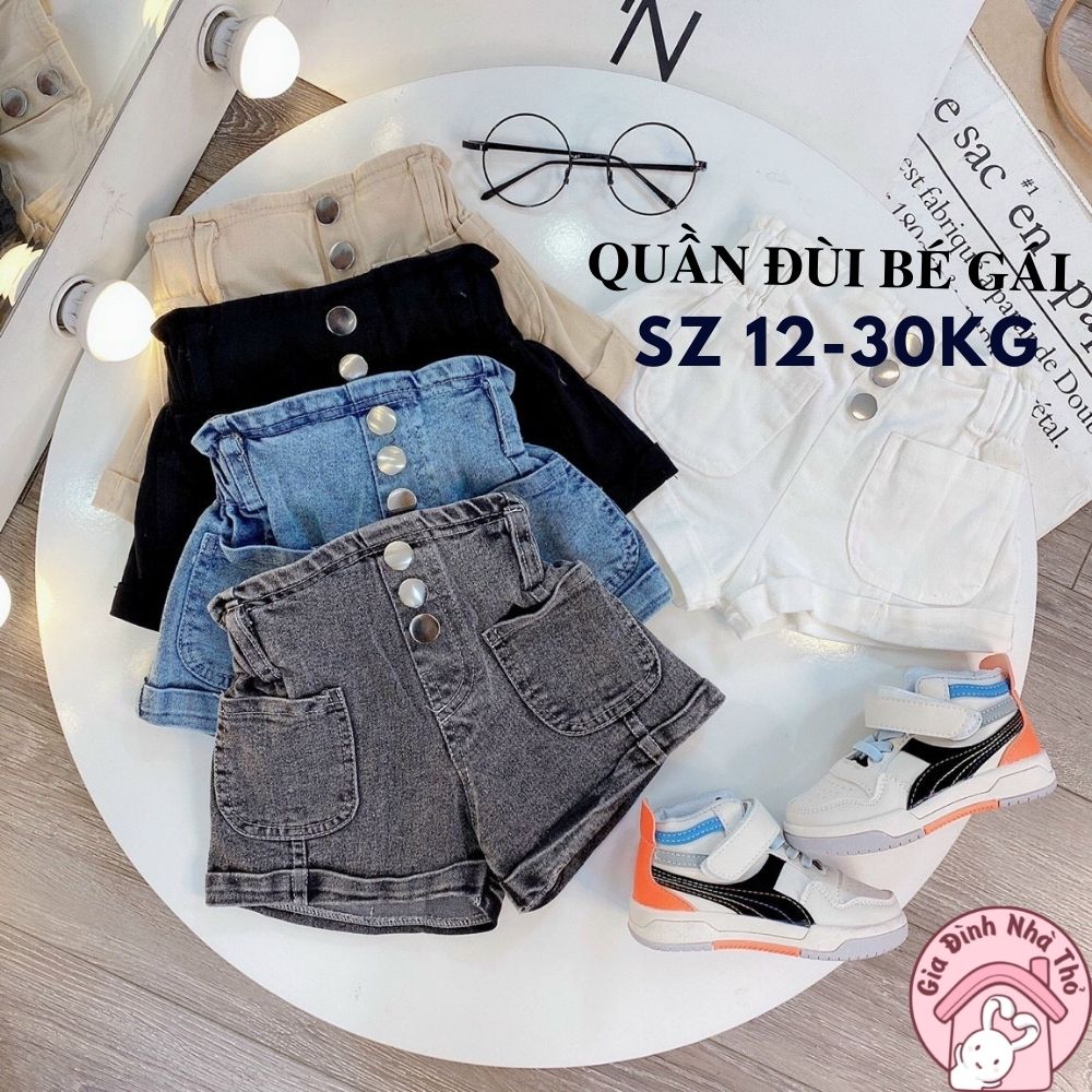 Quần đùi jean bò cho bé gái