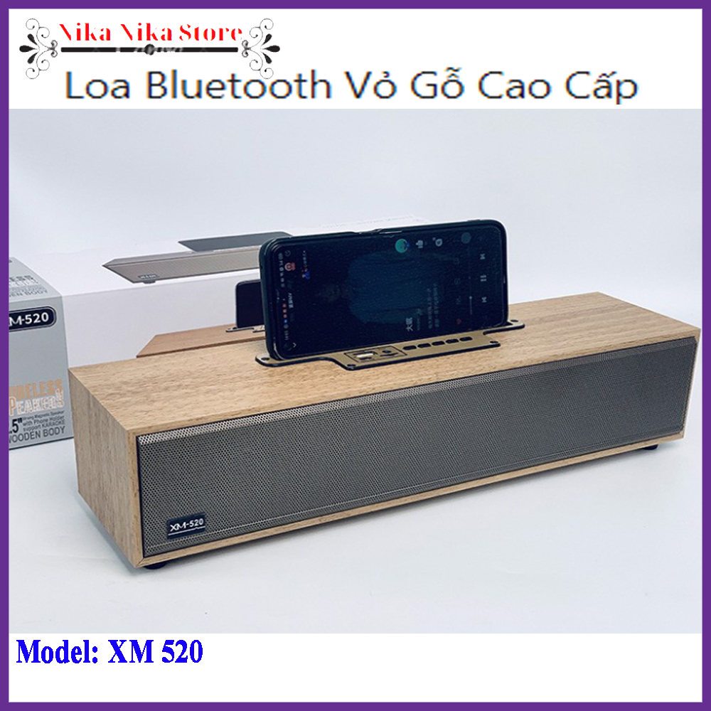 Loa Bluetooth XM 520 - Loa bluetooth bass mạnh - Loa nghe nhạc bluetooth công suất lớn - Đầy đủ kết nối bluetooth , usb, aux - Bảo hành 12 tháng