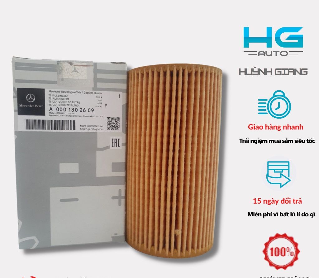 Lọc dầu nhớt sprinter. mã a0001802609 -hgauto
