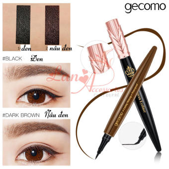 Bút kẻ mắt nước lâu trôi GECOMO Protean Eyeliner LA-203001 nét mảnh dễ kẻ màu đen màu nâu đen