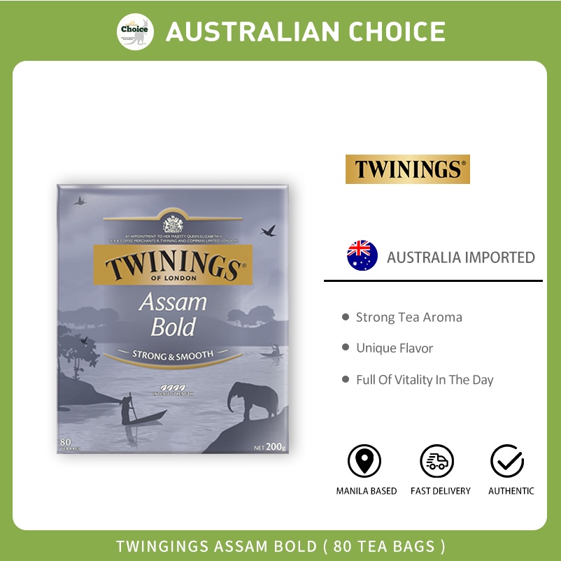 Twinings Assam Tea Bags 80S 200G - Tesco Groceries