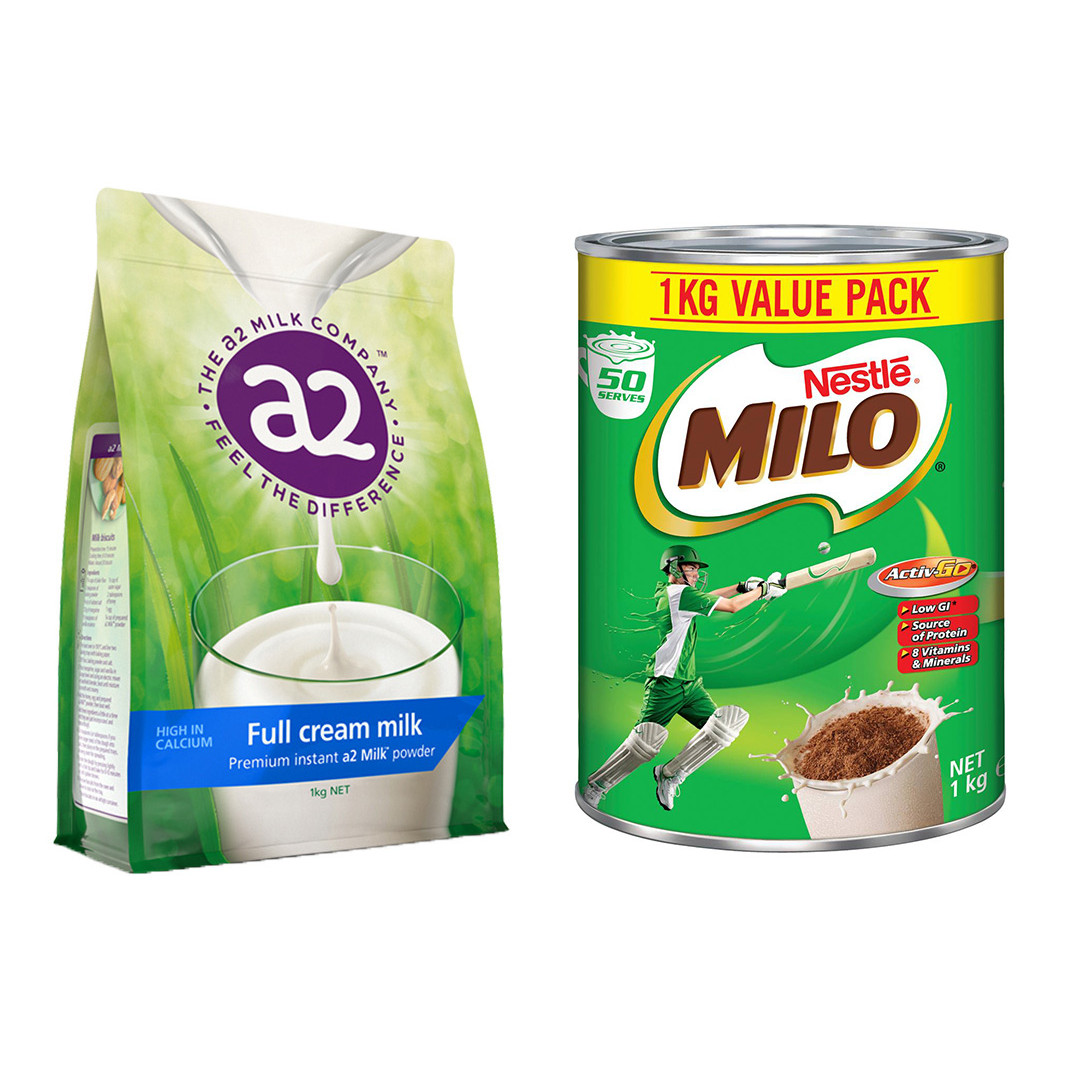 Sữa a2 úc tách kem / nguyên kem và milo date xa