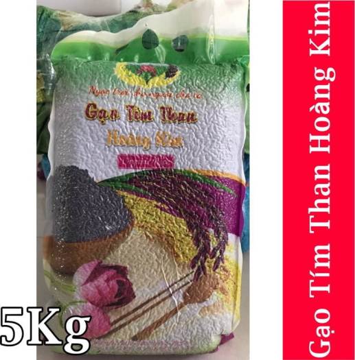 Gạo Lứt Tím Than Hoàng Kim bao 5kg, gạo mềm dẻo không cần ngâm, tốt cho người ăn kiêng, người tiểu đường, thực dưỡng,eatclean, heathy,