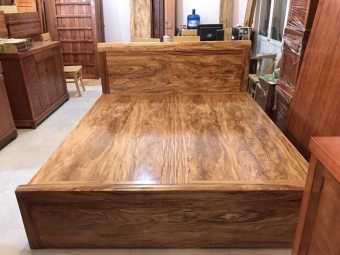 giường ngủ giát phản gỗ hương xám