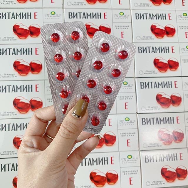 Vitamin e đỏ nga 270mg hộp 20 viên