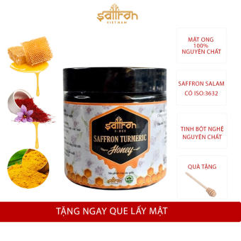 Saffron Turmeric Honey - Mật ong Saffron Tinh Bột Nghệ 180ml/hộp thương hiệu Saffron Việt Nam