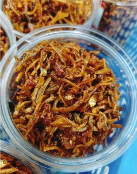 Hủ 250g cá cơm sữa/cá cơm ngần rim ớt tỏi - đặc sản quê