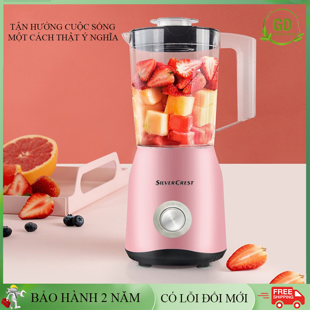 Máy xay sinh tố đa năng công suất lớn máy xay thịt cá hoa quả tiện dụng phiên bản 2 cối cao cấp. Máy xay công nghiệp Silver crest 1500W. Bảo hành 2 năm lỗi đổi trả trong 7 ngày.