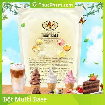 Bột MULTI-BASE- 1kg - Nguyên Liệu Kem Nền Đa Năng Hỗ Trợ Làm Kem Gelato (Kem Cứng), Pha Chế Đồ Uống, Nấu Ăn, Làm Bánh Tại Nhà