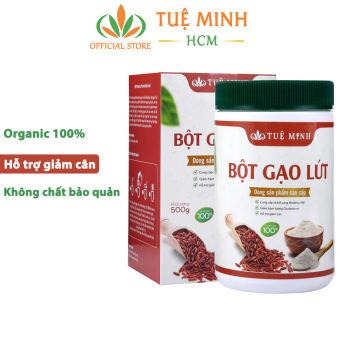 Bột gạo lứt giảm cân Tuệ Minh, bột gạo lứt đỏ huyết rồng nguyên chất hộp 500gr