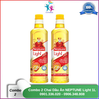 Combo 2 Chai Dầu Ăn Neptune Light 1L