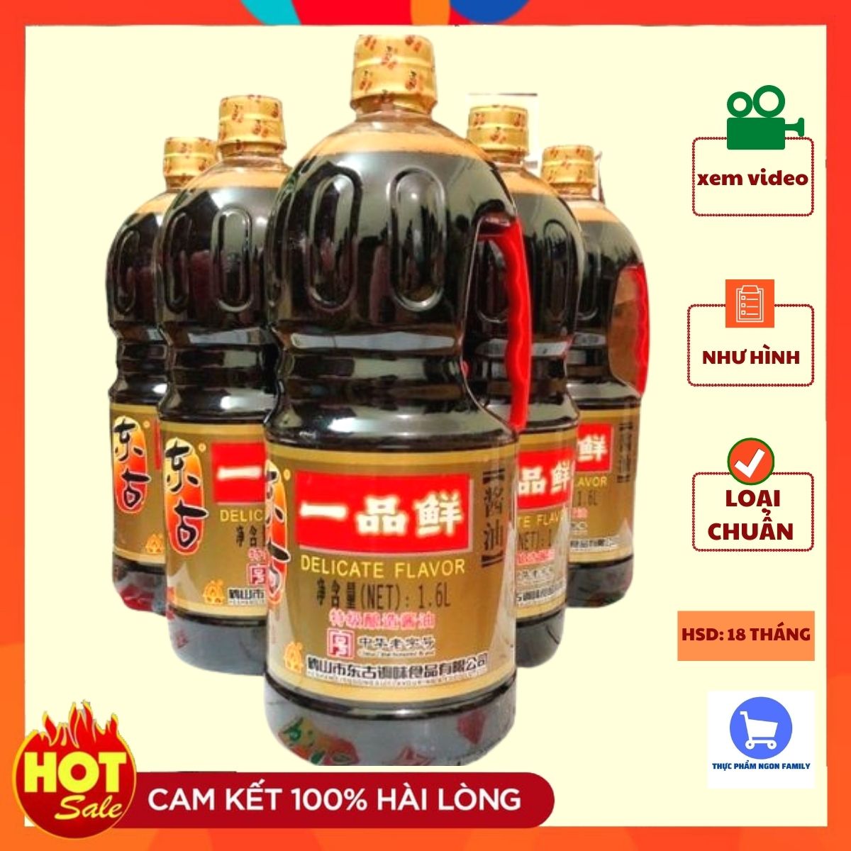 Xì dầu phẩm tiên chai 1.6 lít