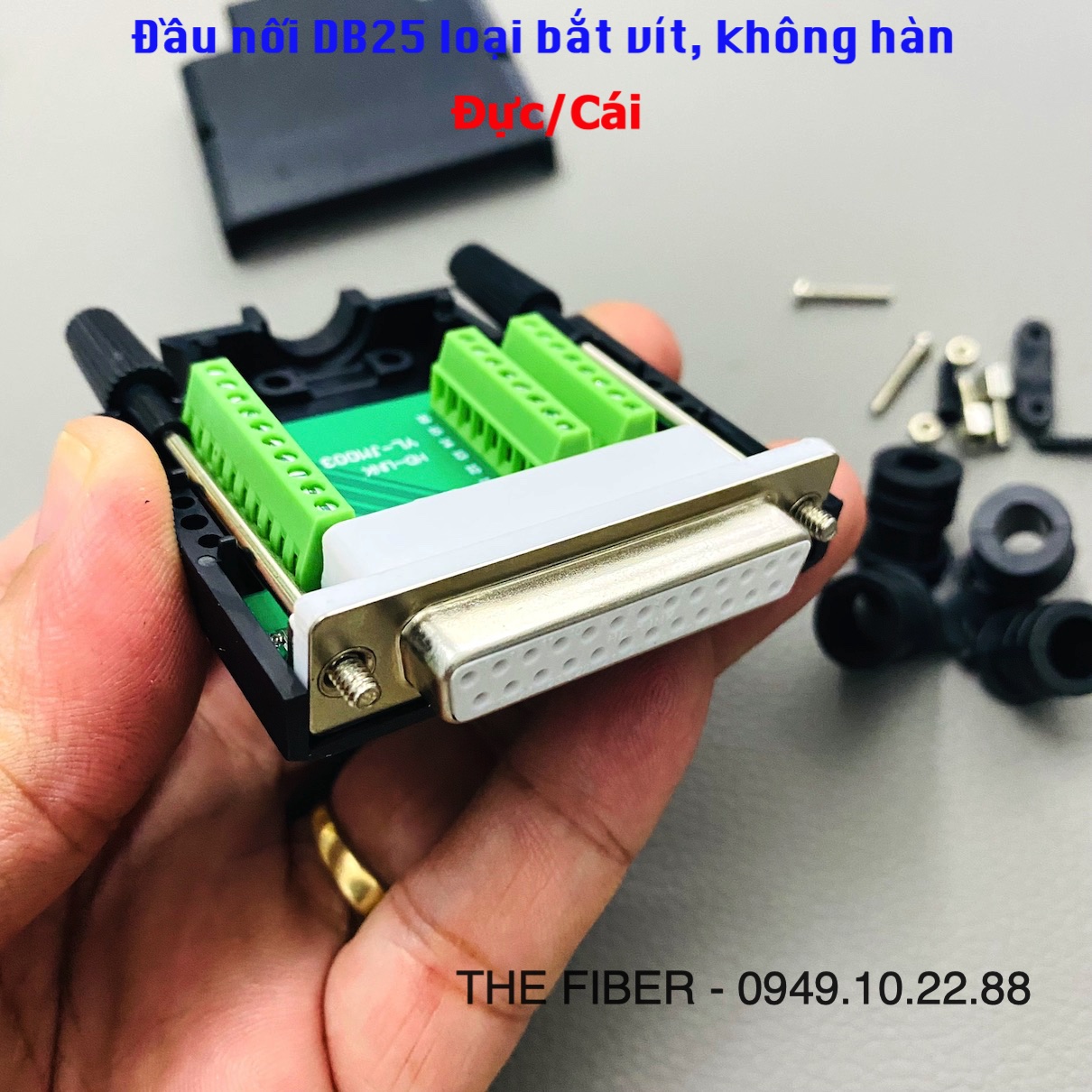 Đầu jack db25 không hàn đầu đực/cái - dòng cao cấp