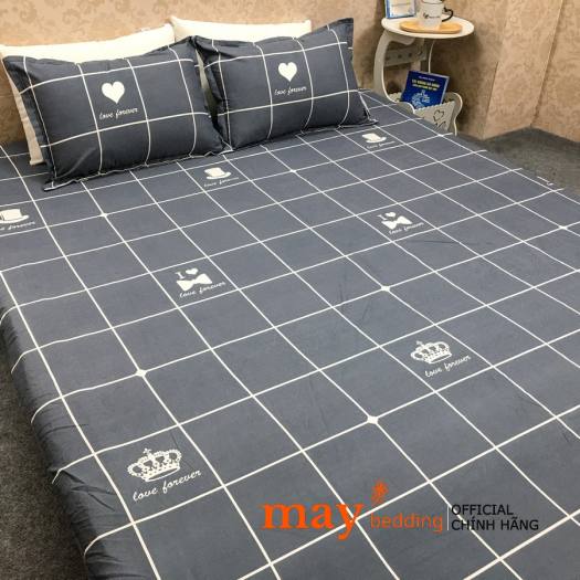 Bộ Ga Chun và 2 áo gối nằm mẫu Poly Cotton 2mx2m2 drap cotton, drap, ra giường, ga trải giường. drap giường
