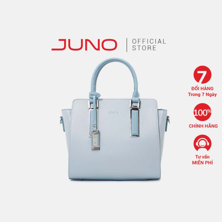 Túi Xách Nữ Thời Trang JUNO Cỡ Trung Tote Charm Trang Trí Phối 2 Màu TXT220