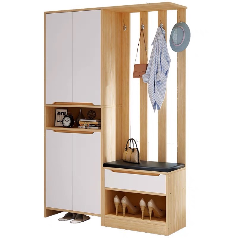 Meeban modern minimalist storage rack special design storage organizer elegant simple hanging clothes shoe rack ราคา 2,519 บาท*ส่งฟรี
