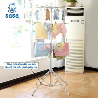 Cây phơi đồ thông minh inox 3 tầng cao cấp 60 kẹp