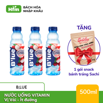 Mua 3 Chai B'LUE Trái Cây Chứa Vitamin, Giàu Khoáng Chất (Chai 500ML)