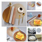 Elegant PVC Dining Table Placemats by European-American fashion