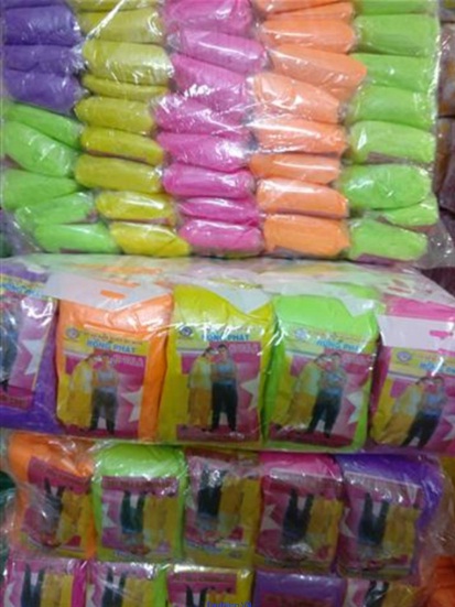 Áo mưa nilong màu 50 chiếc