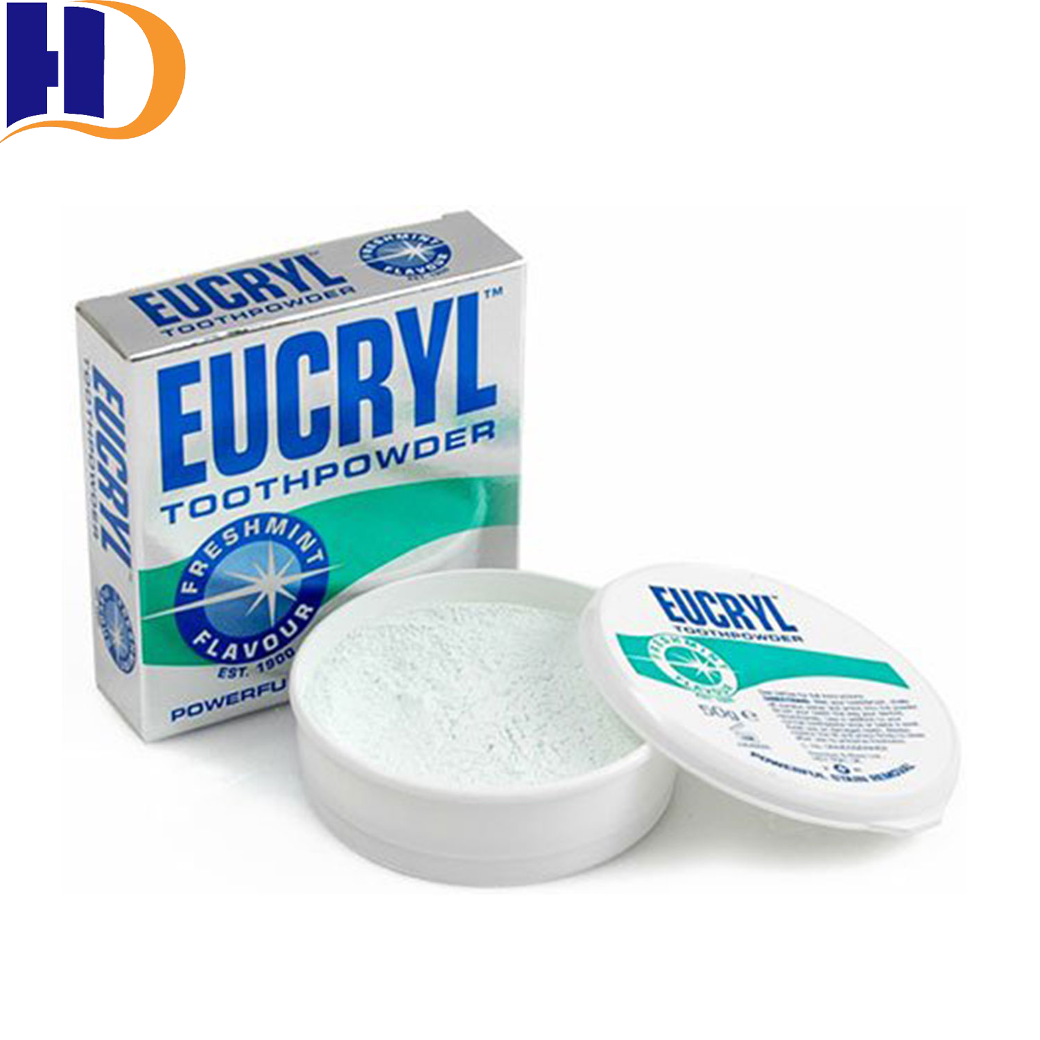 Bột làm trắng răng eucryl hương bạc hà 50g tooth powder freshmint