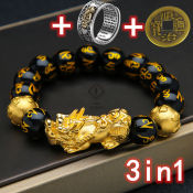 Chinese Lucky Charms Bracelet Set by Piyao Feng Shui
