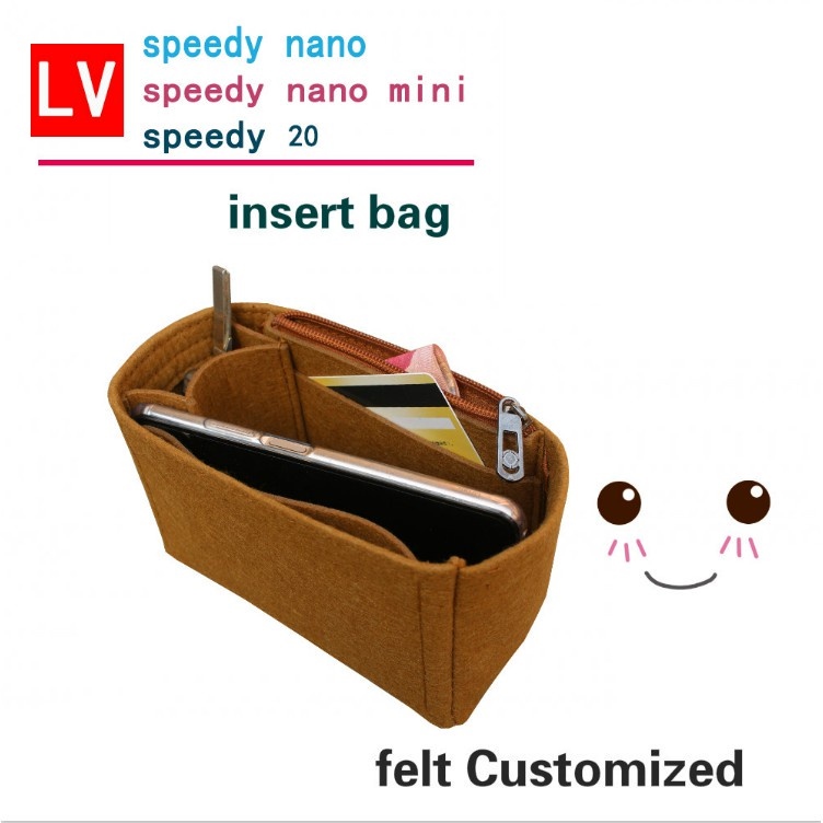 Insertos de bolso para Lv Speedy 20 Organizador Inserto, para bolsa de  monograma, inserto protector de bolso y protector de bolsa de mano, inserto