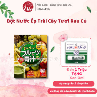 Bột Nước Ép Trái Cây Tươi Rau Củ Tổng Hợp 98 Loại Trái Cây Nhật Bản