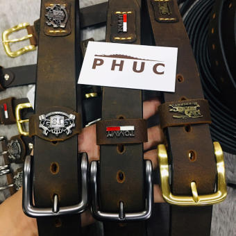 Thắt lưng nam da bò sáp | Dây nịt nam da bò sáp