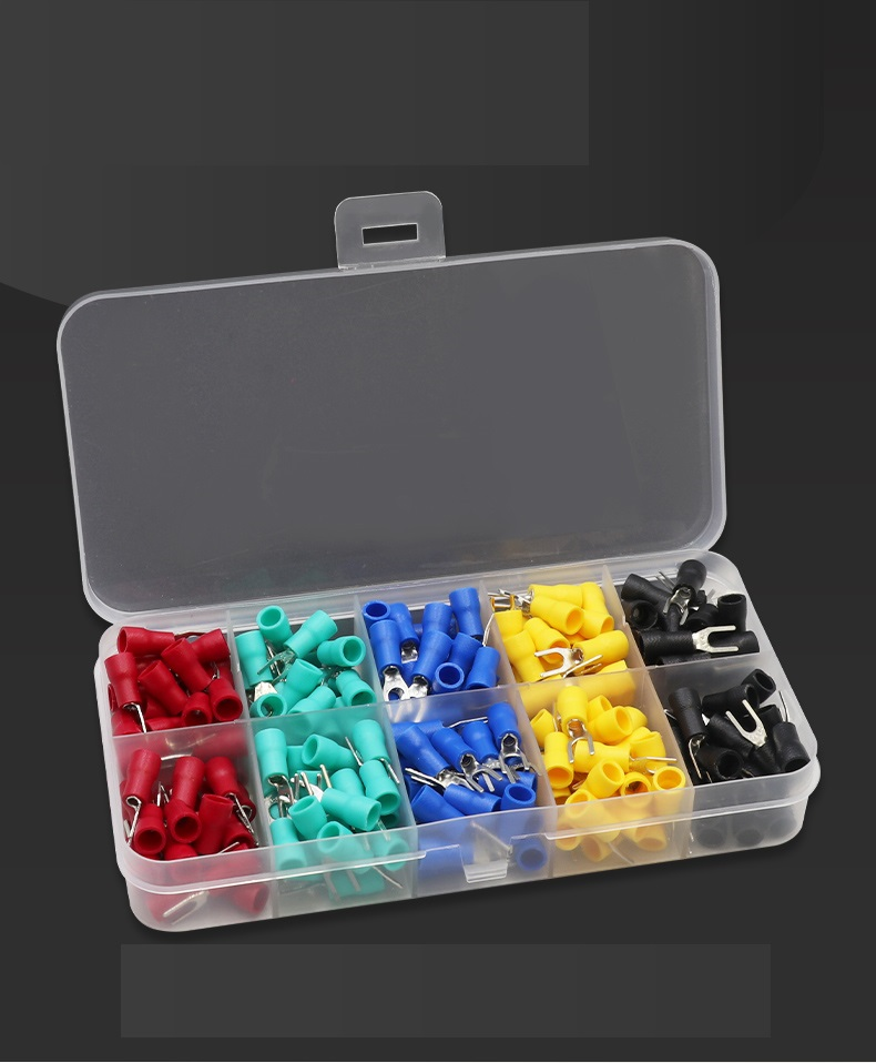 Set 250 đầu cos chỉa bọc nhựa sv 1.25-3