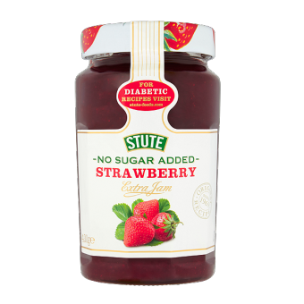 Mứt dâu không đường Stute Strawberry Jam - Nhập khẩu UK 430g