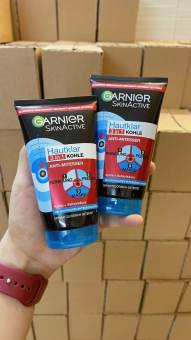 Sữa rửa mặt than hoạt tính Garnier 3 in 1 chính hãng Đức